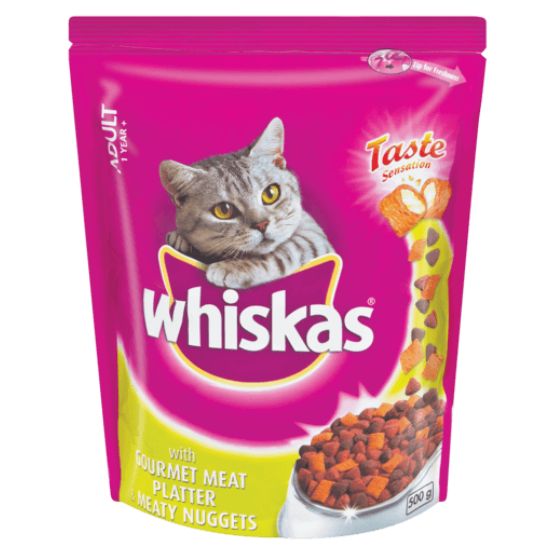 WHISKAS MEATY NUGGETS GOURMET MEAT PLATTER 1KG